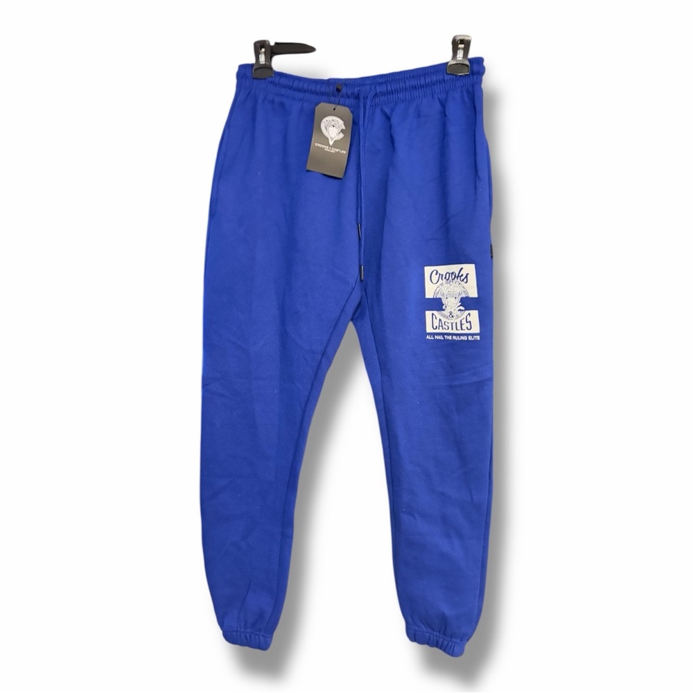 Crooks & Castles Royal Blue Sweatpants NWT
